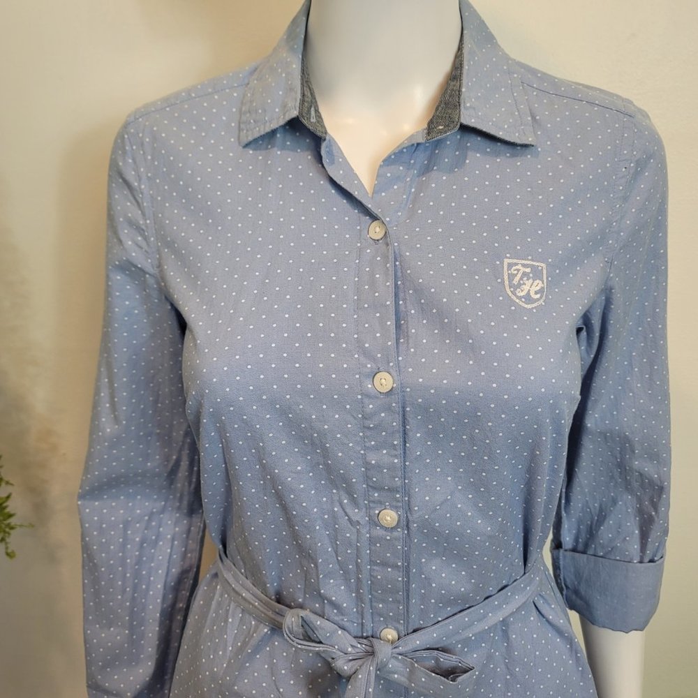 Tommy Hilfiger polka dot shirt dress XS - Picture 2 of 6